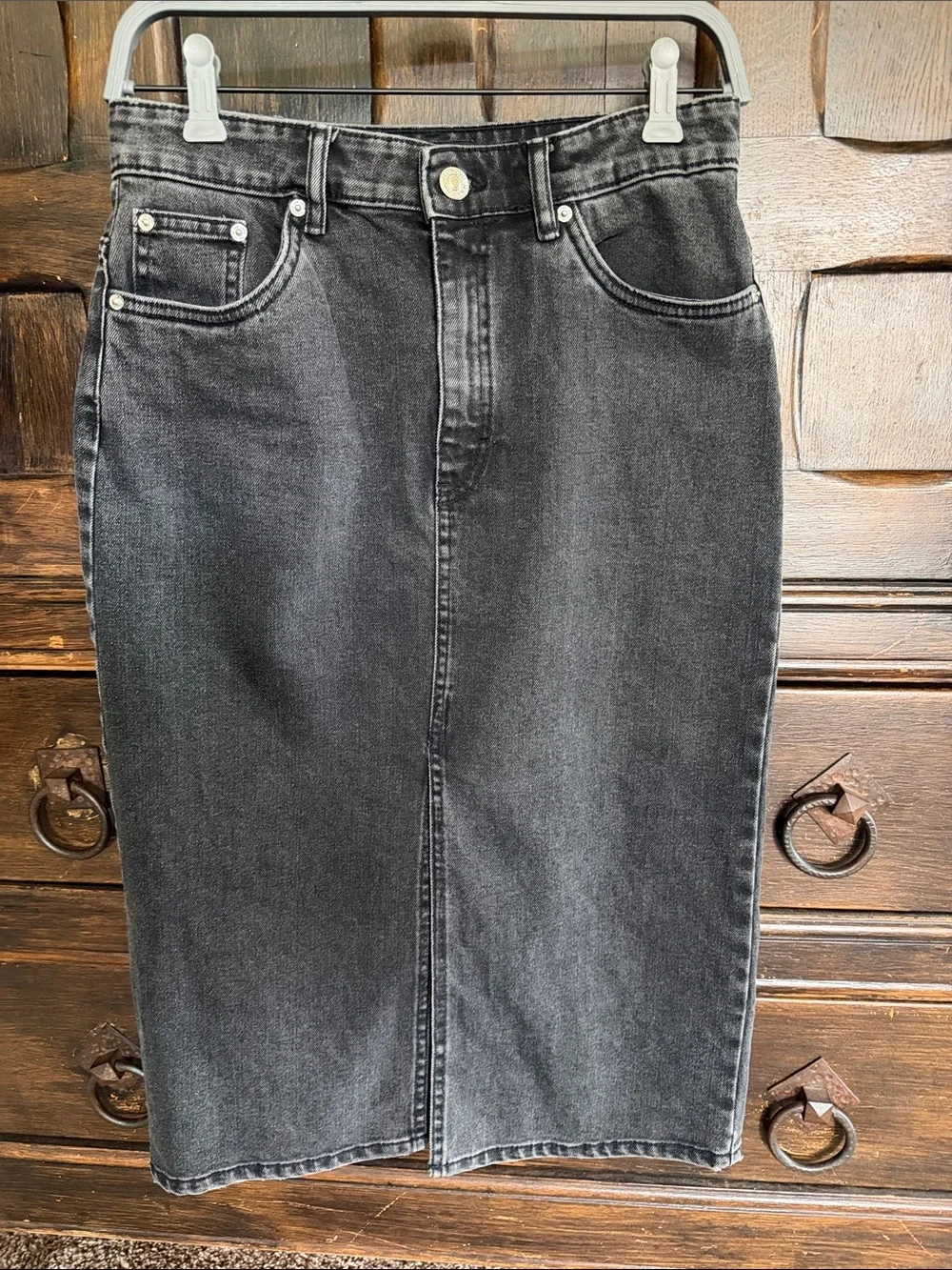 Zara Denim Pencil Skirt